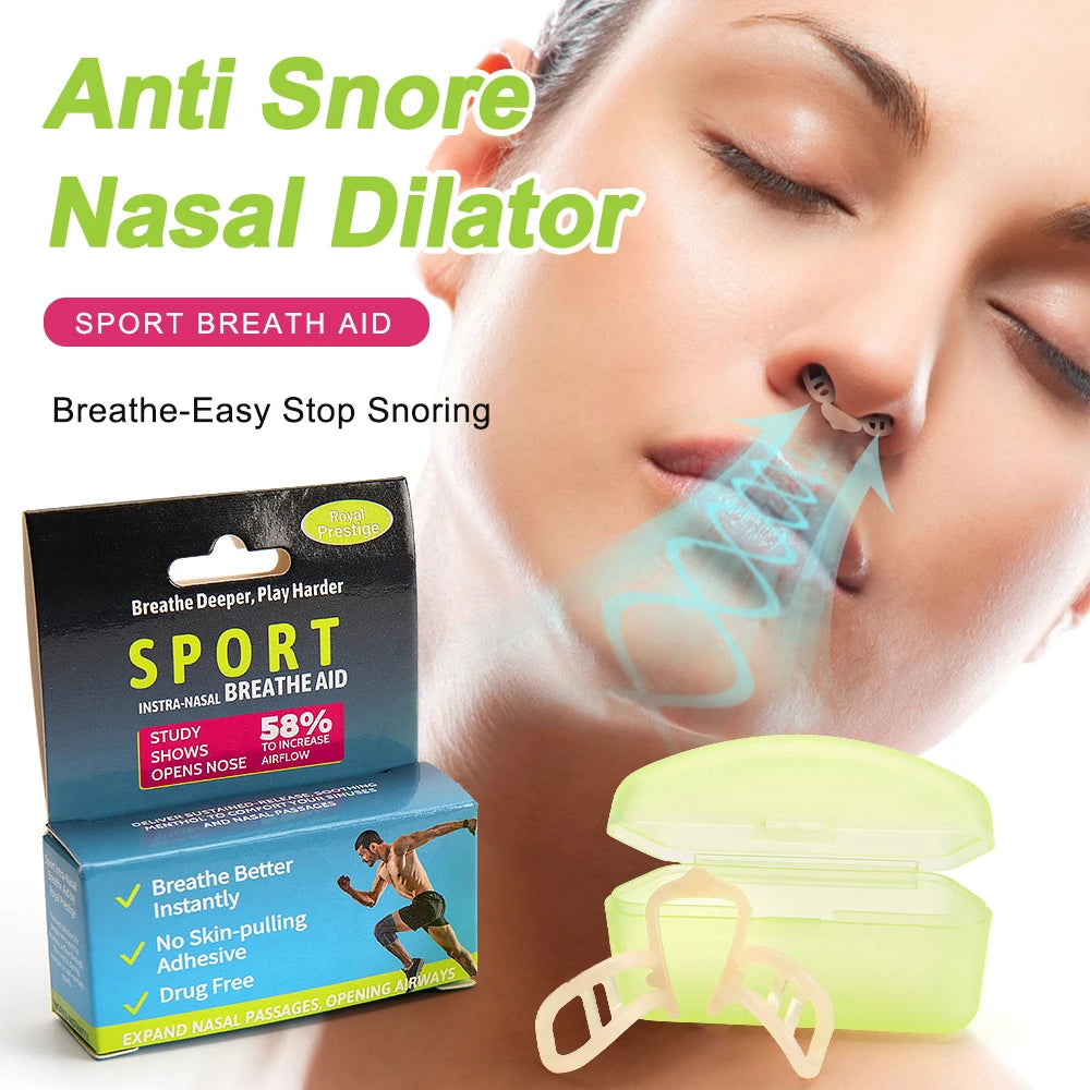 Anti-Snore Nasal Dilator – Silicone Nose Clip for Better Sleep