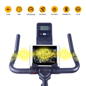 Home Exercise Bike – Indoor Cycling with LCD Display & Comfort Seat