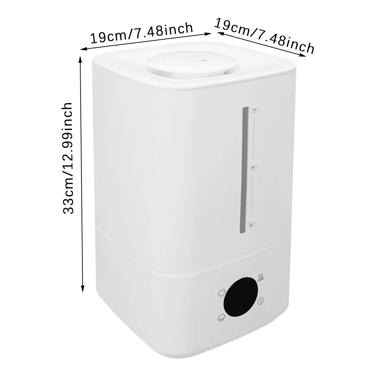 6L Touch Control Humidifier – Hot & Cold Mist with Adjustable Fog