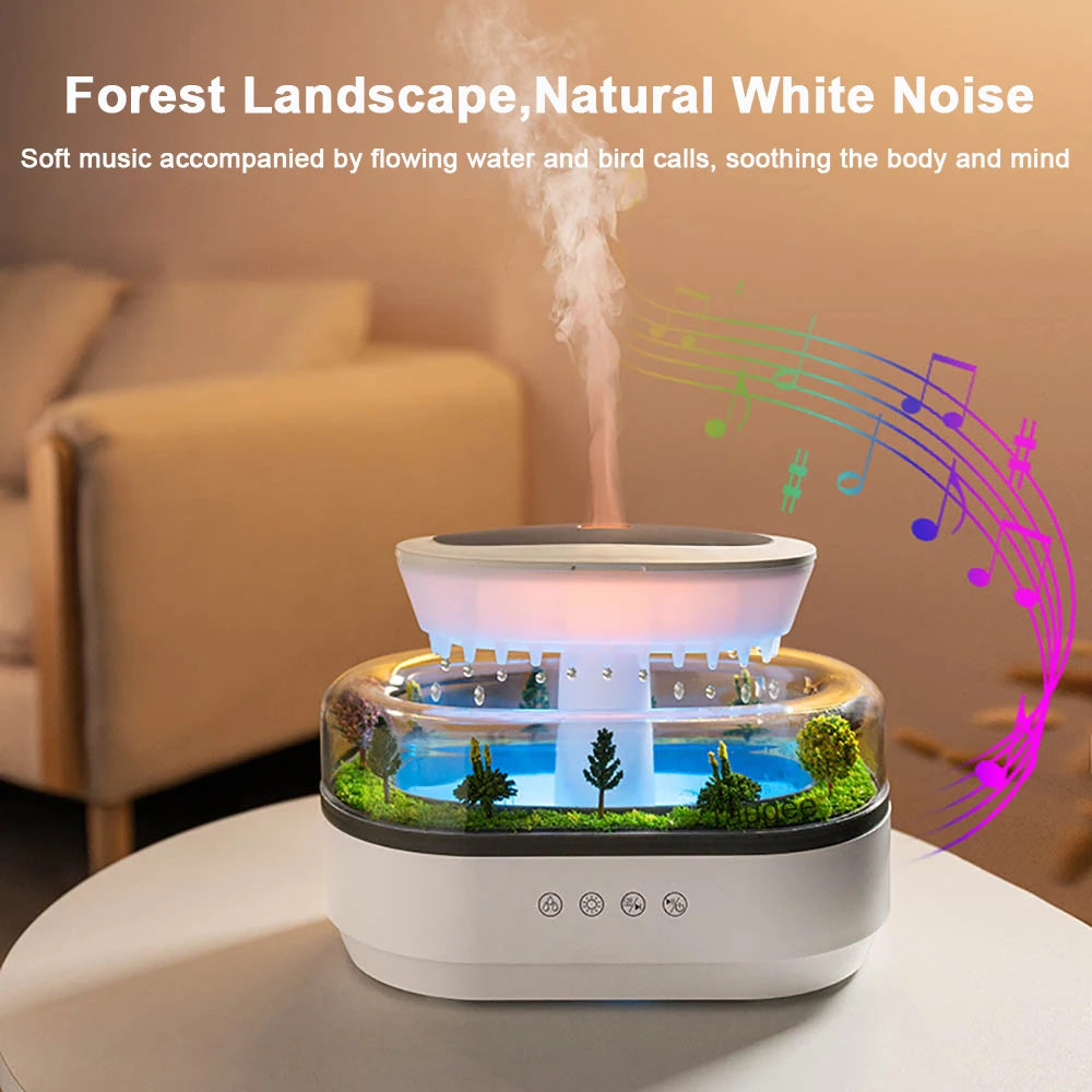 Aroma Humidifier with Raindrop Design