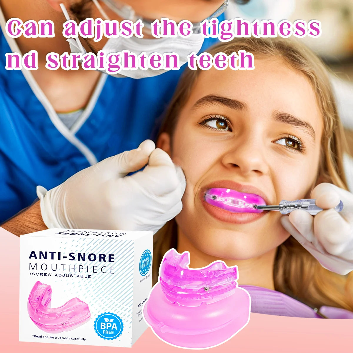 Anti-Snore Bruxism Mouth Guard – Sleep Apnea & Teeth Grinding Aid