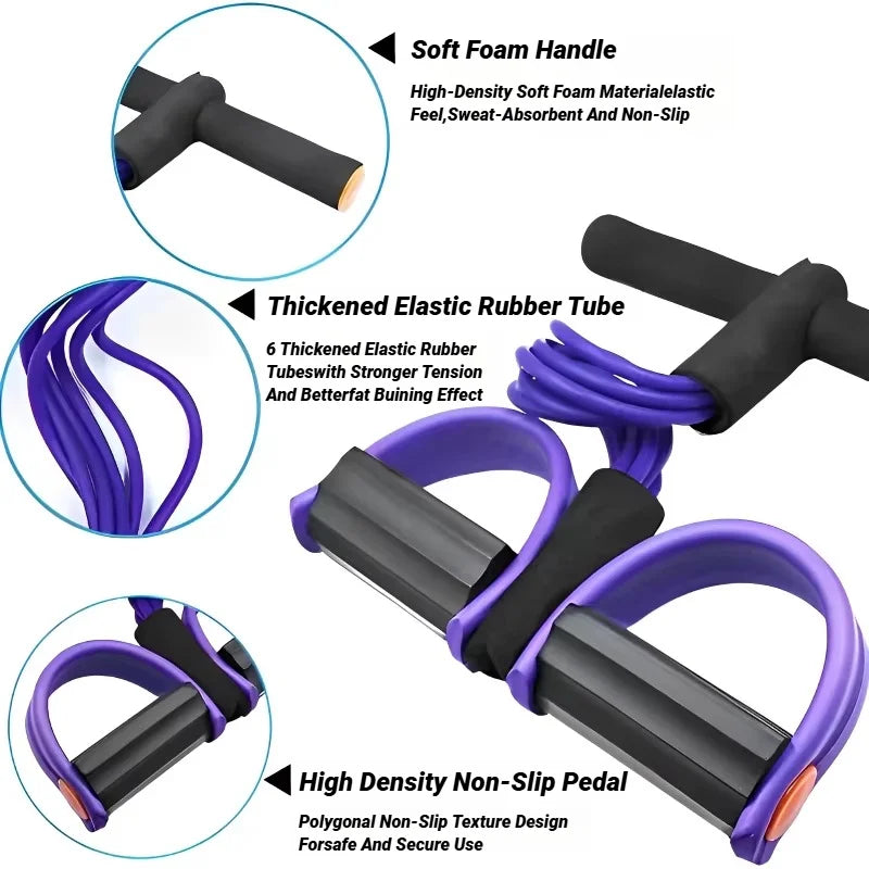 Four-Tube Pedal Resistance Band
