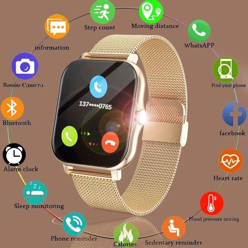 2025 Smart Watch with Bluetooth Calls, Fitness Tracking, and Heart Rate Monitor – 1.83'' Display