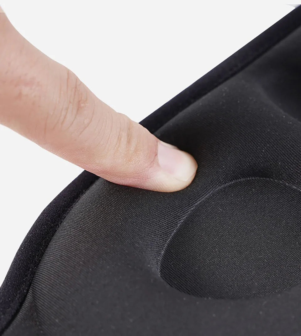 3D Contoured Sleep Mask with Adjustable Strap – Soft Blackout Eye Mask for Men & Women