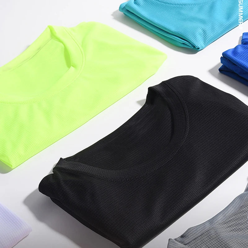 Men’s Quick Dry Gym T-Shirt – Summer Fitness & Running Top