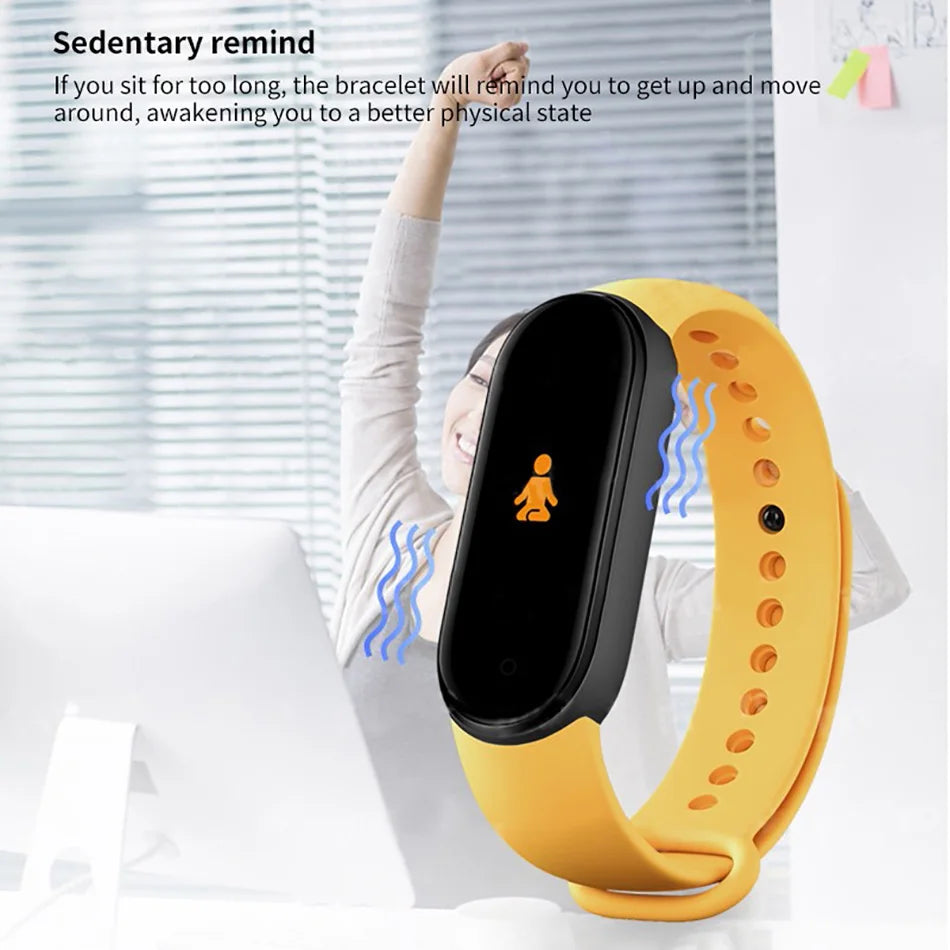 M6 Smart Watch – Fitness Tracker Bracelet with Heart Rate & Blood Pressure Monitor