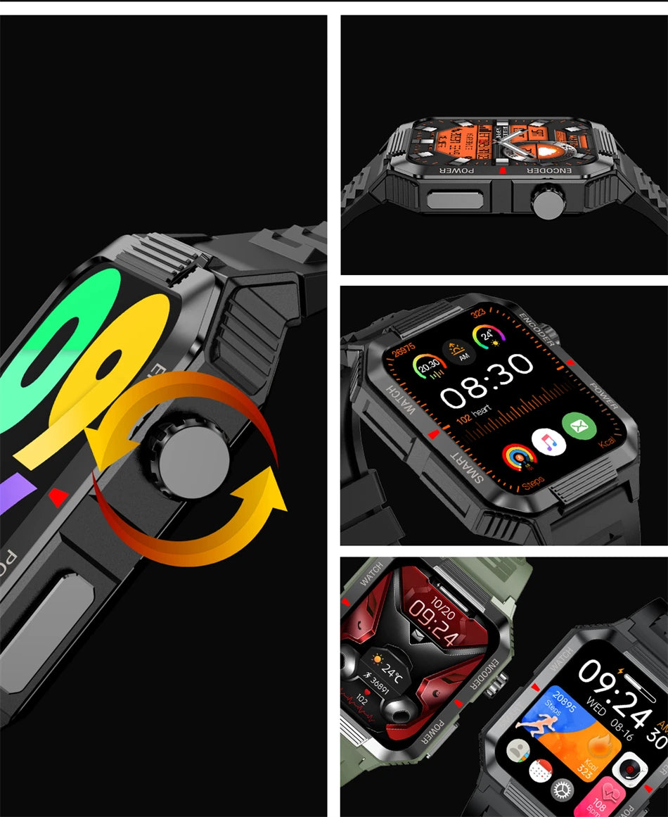 Men’s NFC GPS Smartwatch with Bluetooth Calls & 120+ Sports Modes