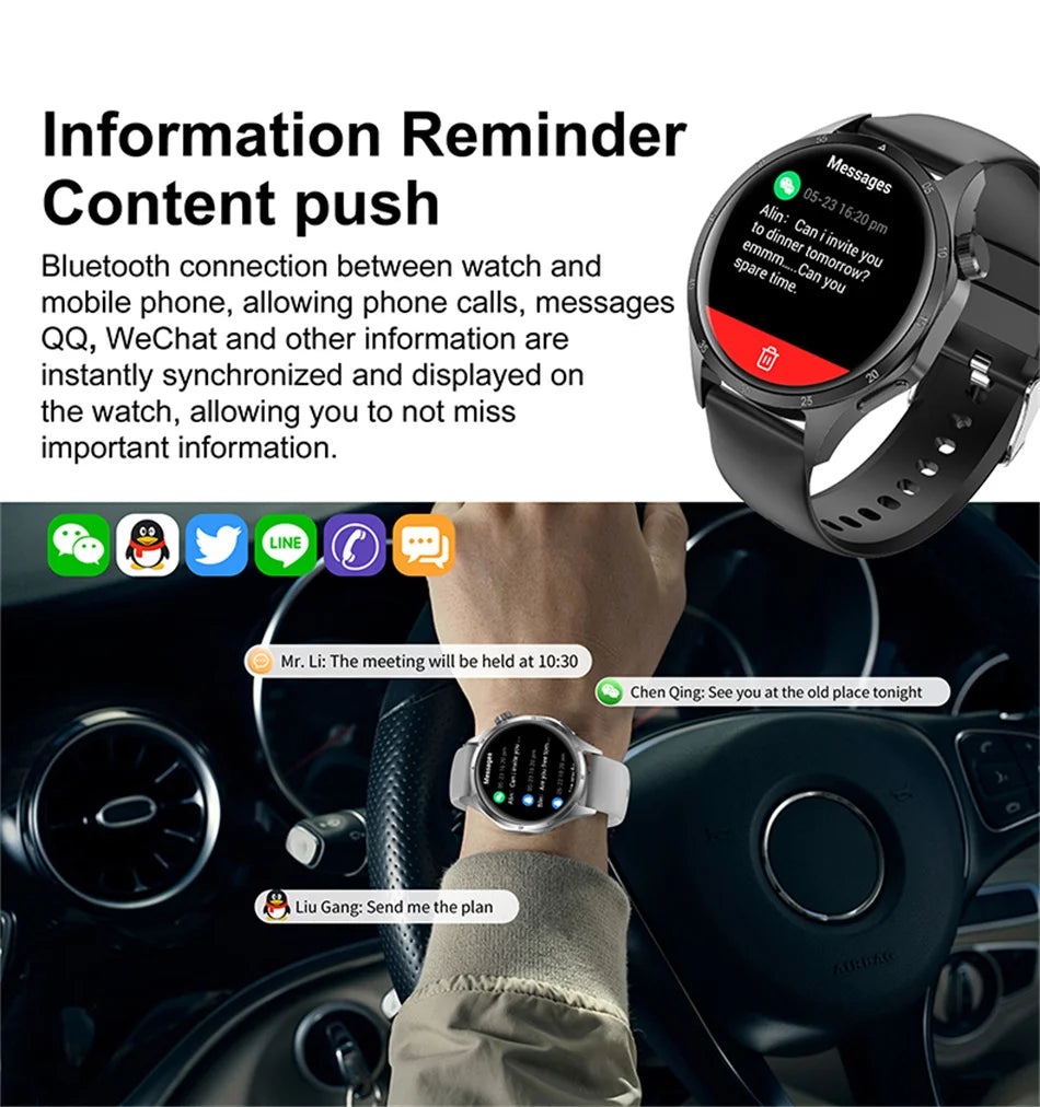 GT5 PRO GPS Sports Smartwatch with AMOLED HD Display & Bluetooth Call