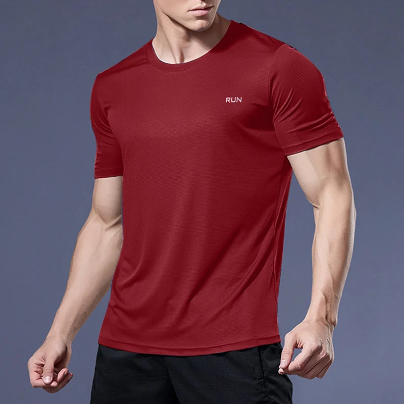 Men’s Quick Dry Gym T-Shirt – Summer Fitness & Running Top