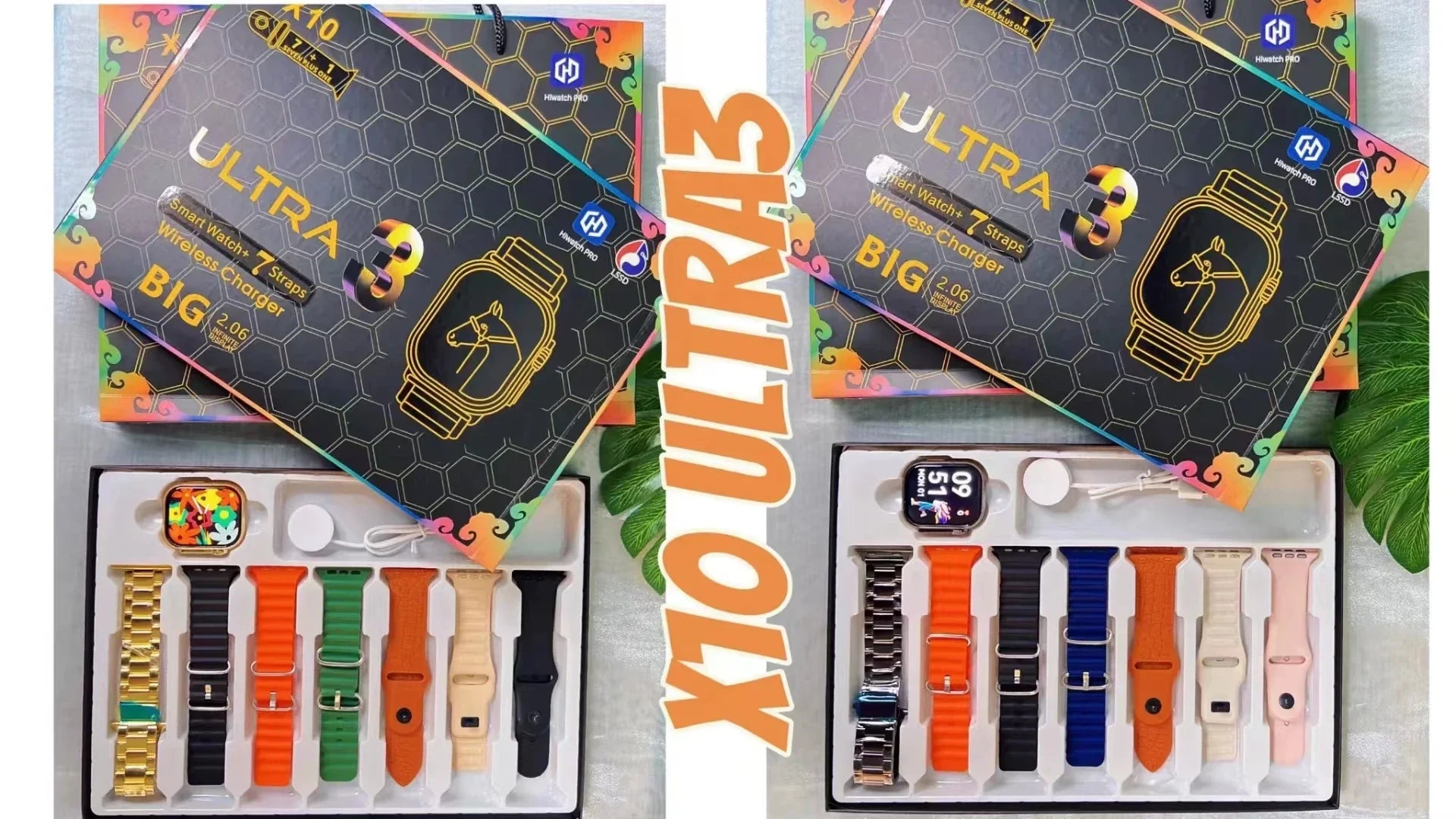 7+1 X10 Ultra Smart Watch – 3 Sports Modes, Bluetooth Calling