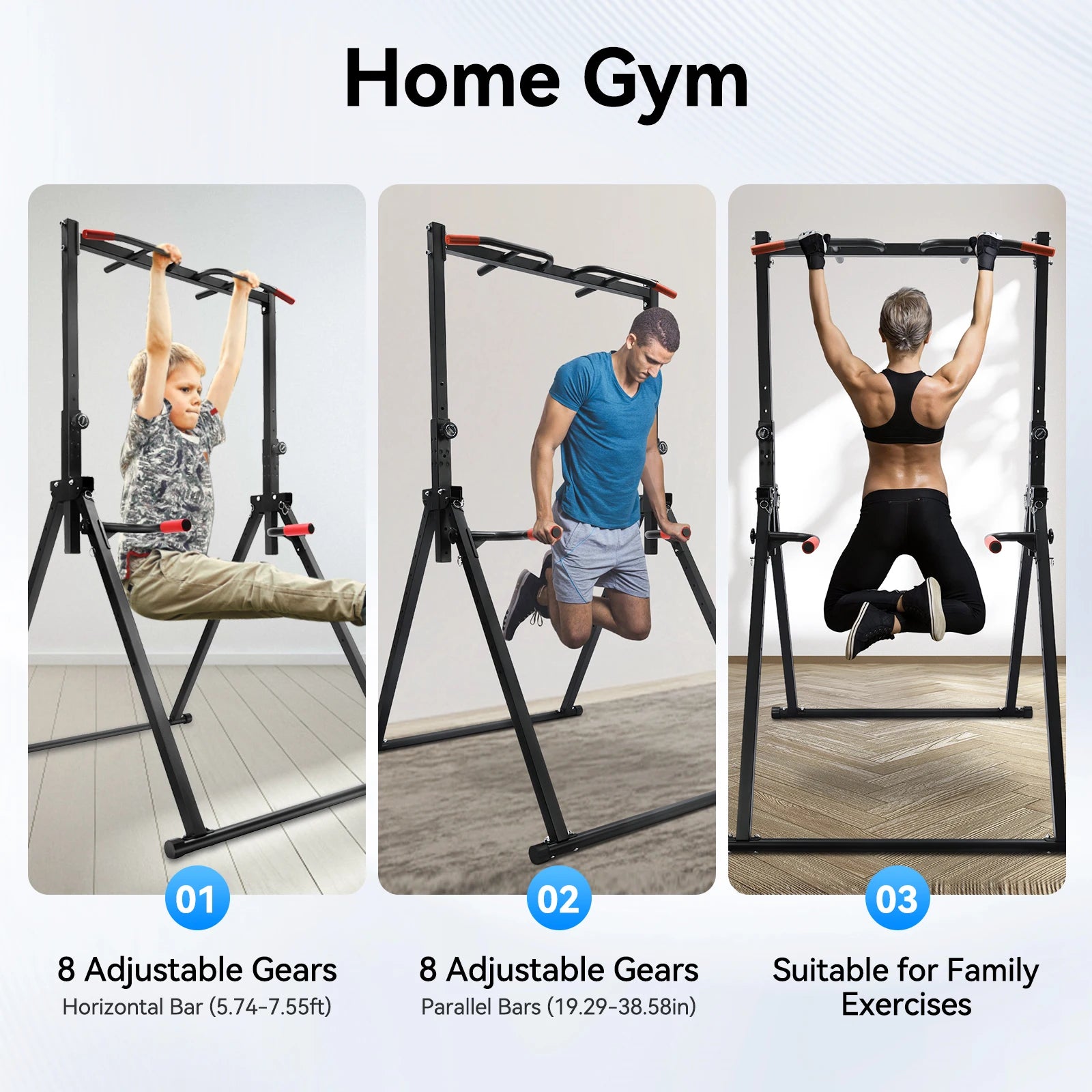 Triangular Pull-Up Station – Adjustable Height Freestanding Home Gym