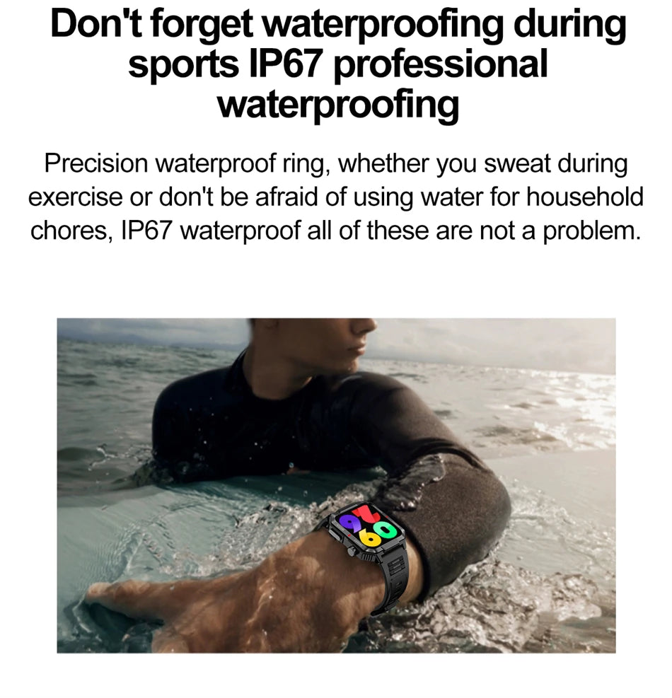 Men’s NFC GPS Smartwatch with Bluetooth Calls & 120+ Sports Modes