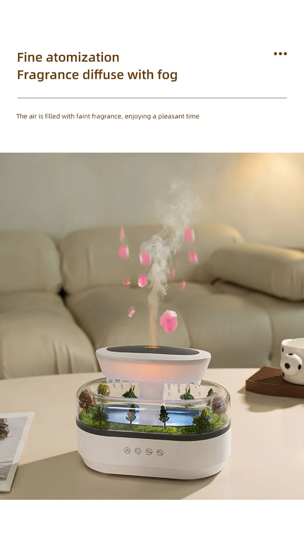 Aroma Humidifier with Raindrop Design