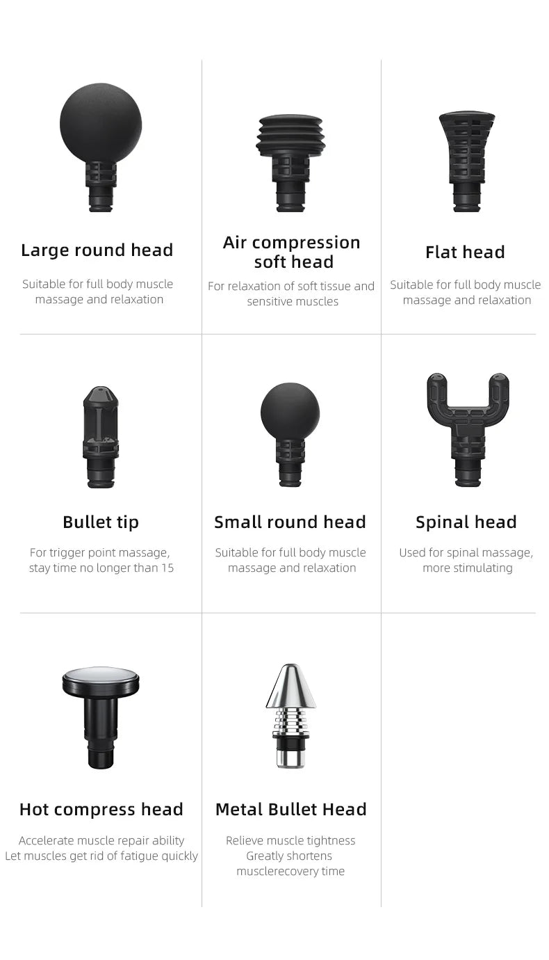 Booster Electric Massage Gun – Smart Fascia Muscle Relaxation