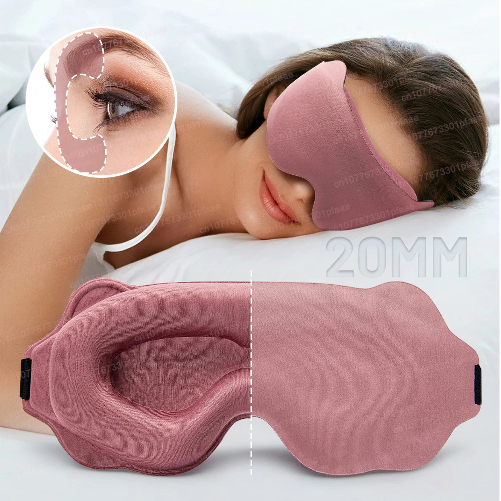 3D Memory Foam Sleep Mask – Light Blocking Eyeshade