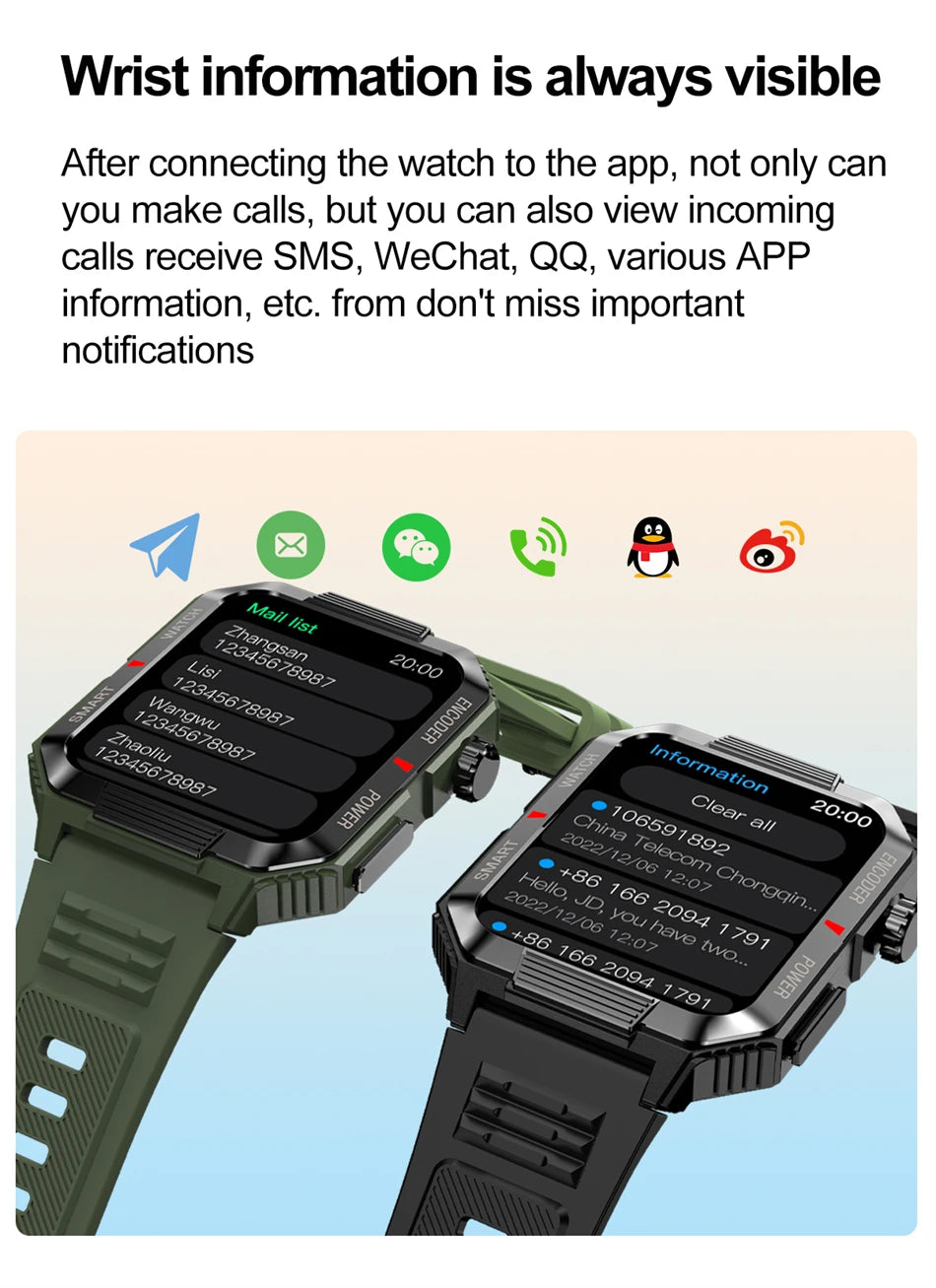 Men’s NFC GPS Smartwatch with Bluetooth Calls & 120+ Sports Modes