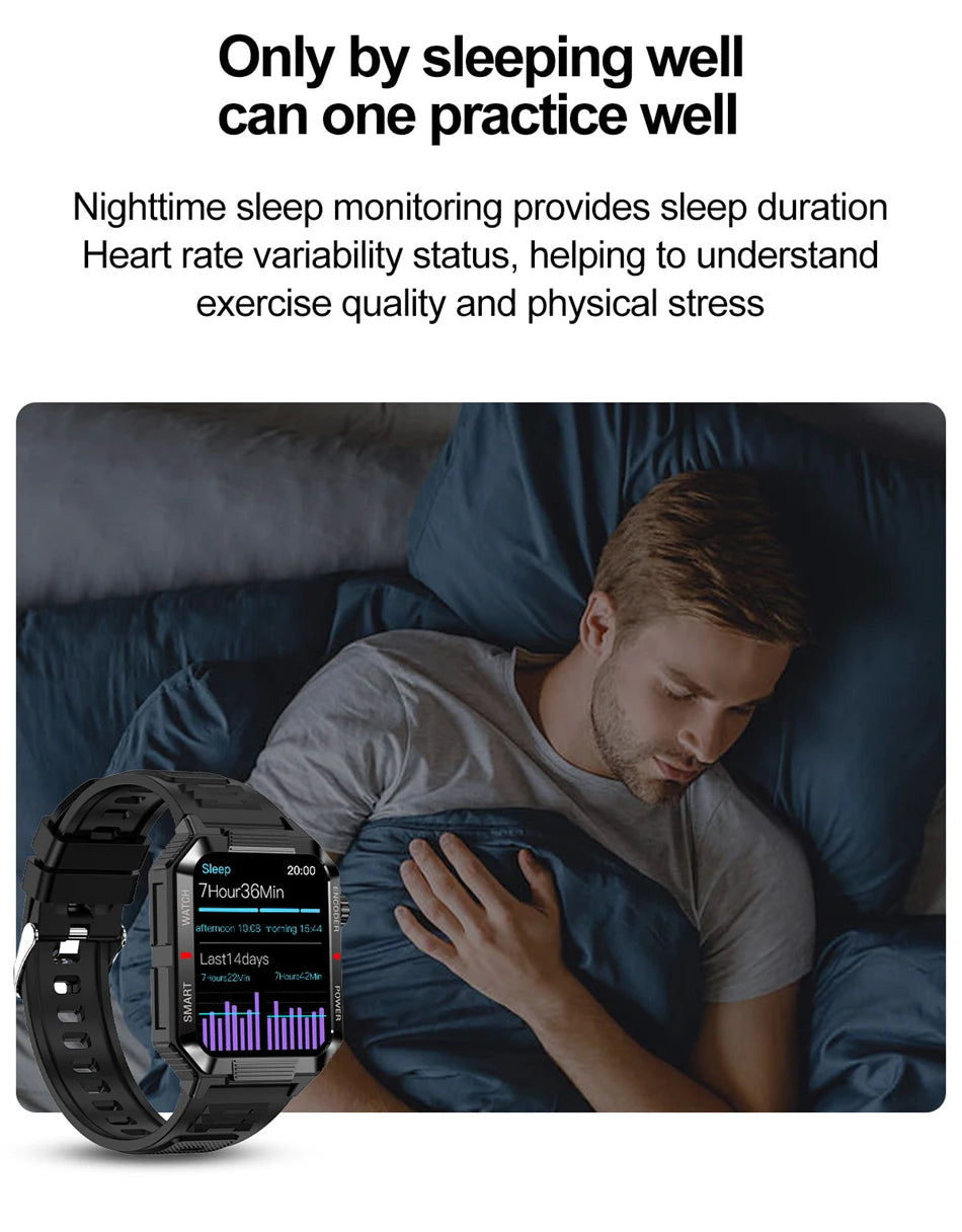 Men’s NFC GPS Smartwatch with Bluetooth Calls & 120+ Sports Modes