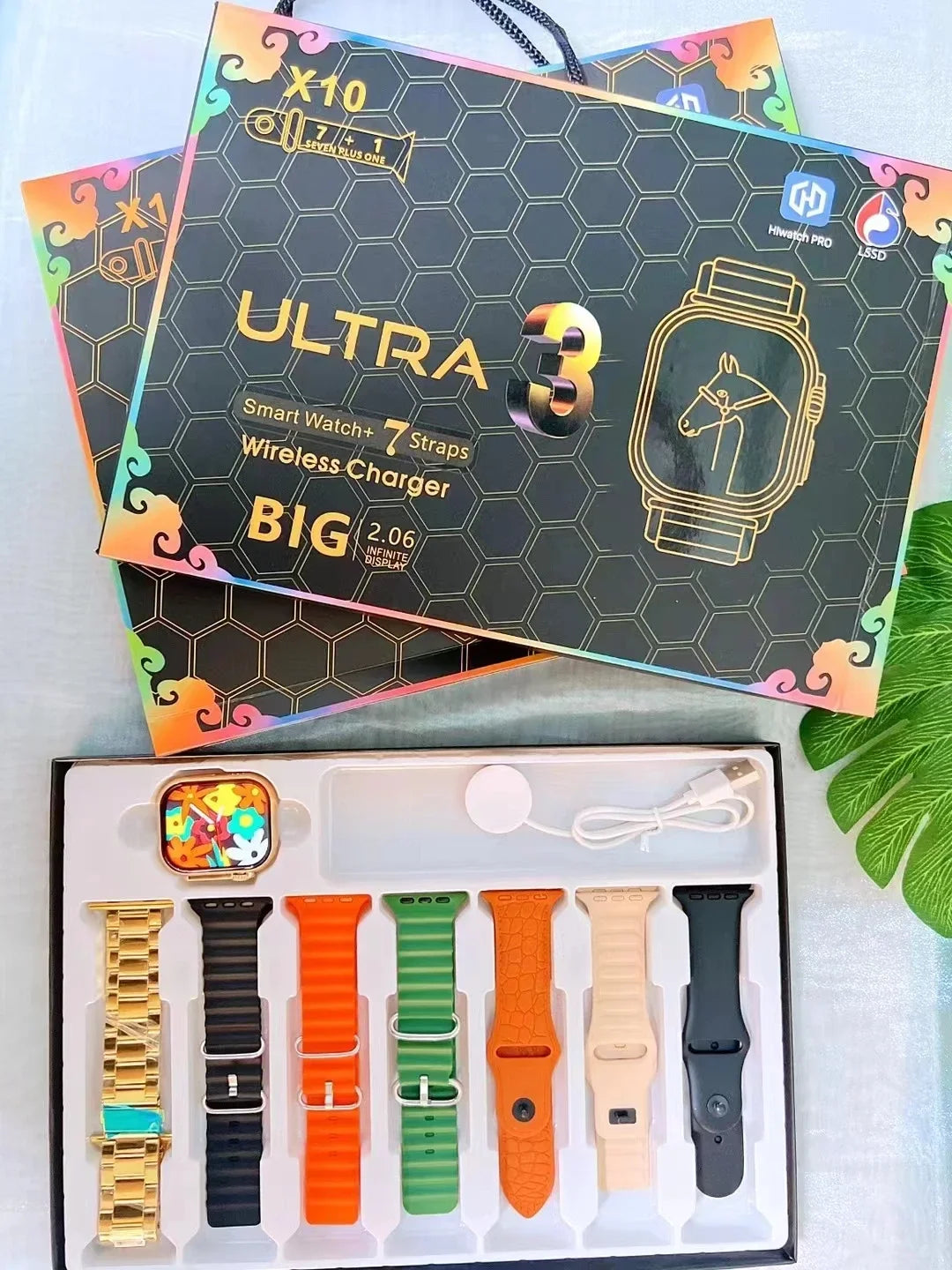 7+1 X10 Ultra Smart Watch – 3 Sports Modes, Bluetooth Calling