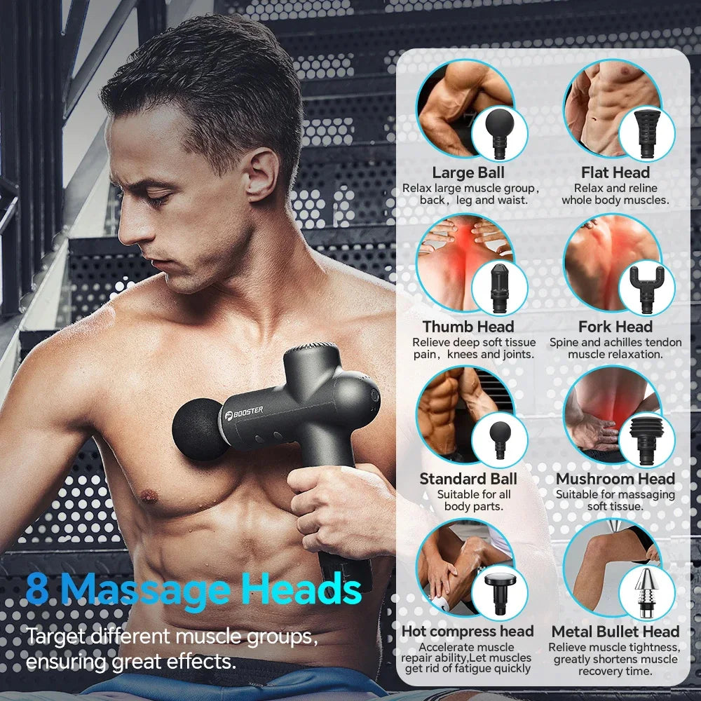 Booster Electric Massage Gun – Smart Fascia Muscle Relaxation