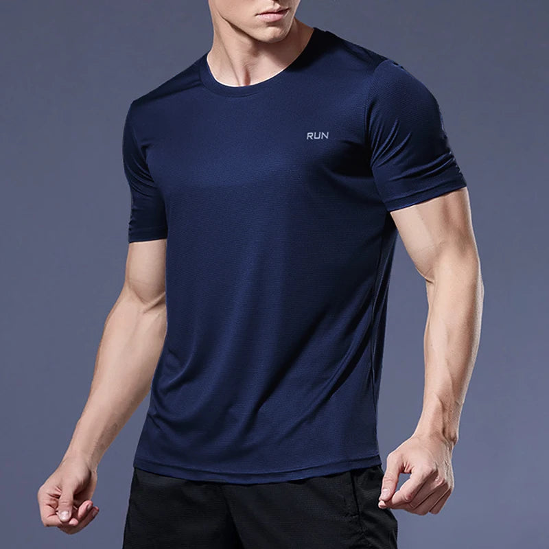 Men’s Quick Dry Gym T-Shirt – Summer Fitness & Running Top