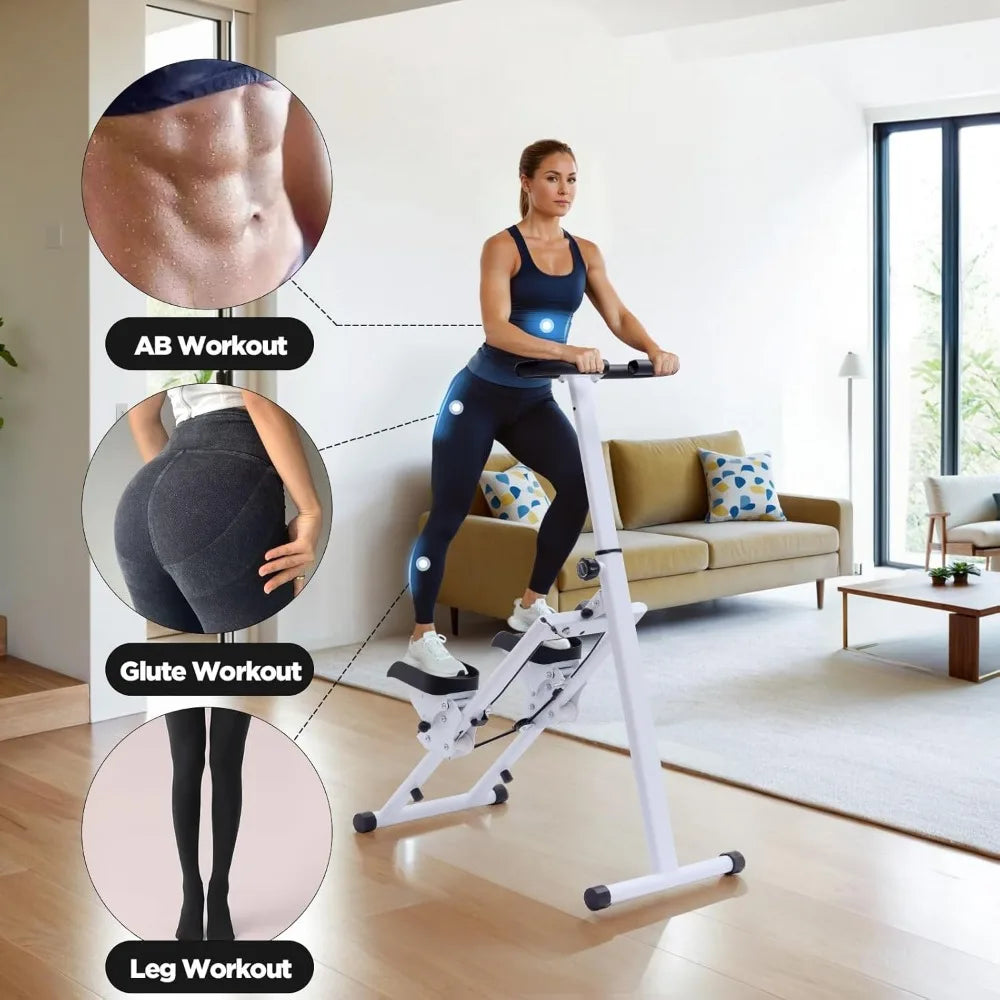 Adjustable Stair Stepper – Dual Hydraulic with Fitness Tracking