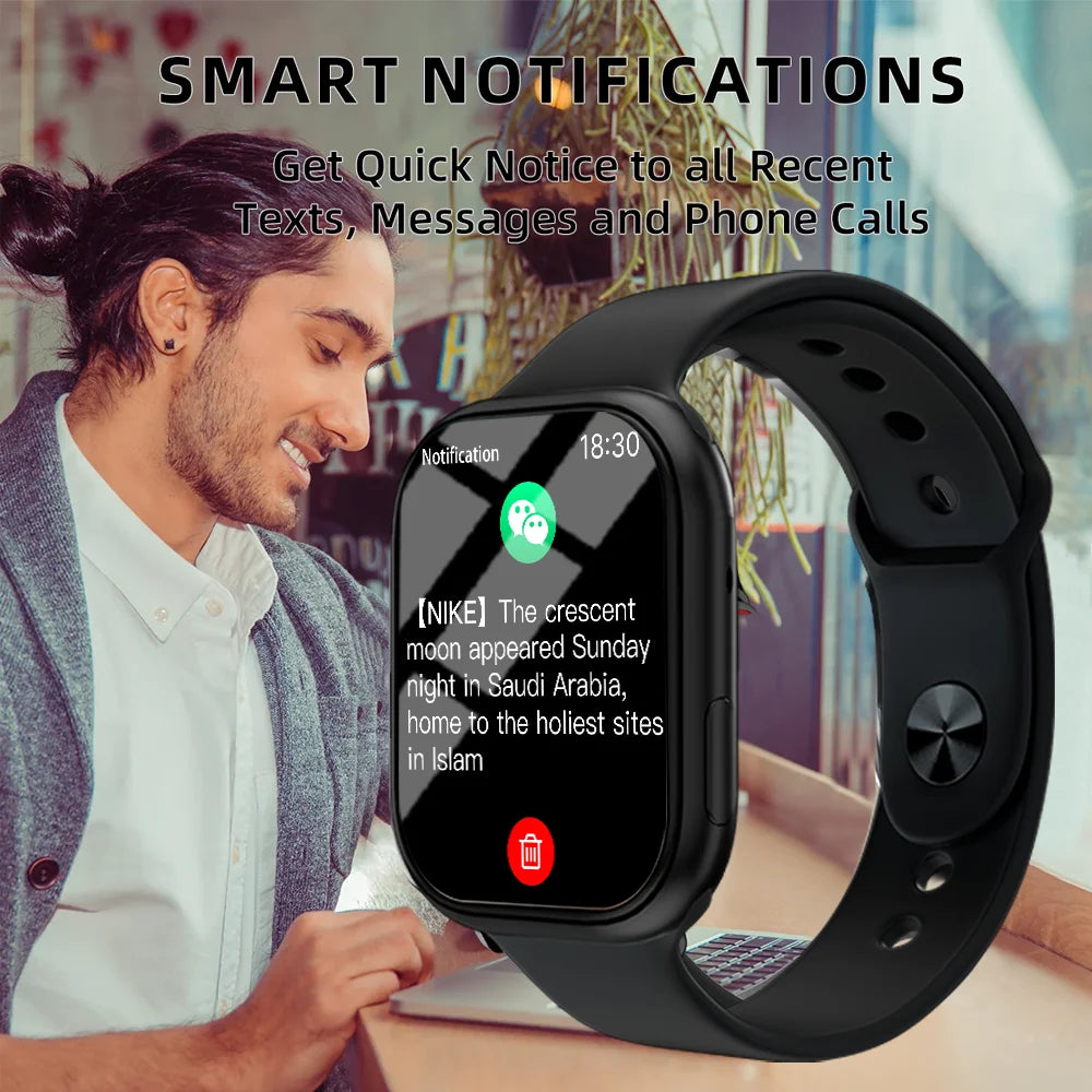 LAXASFIT Series 10 Smart Watch – BT Voice Call & Fitness Tracker
