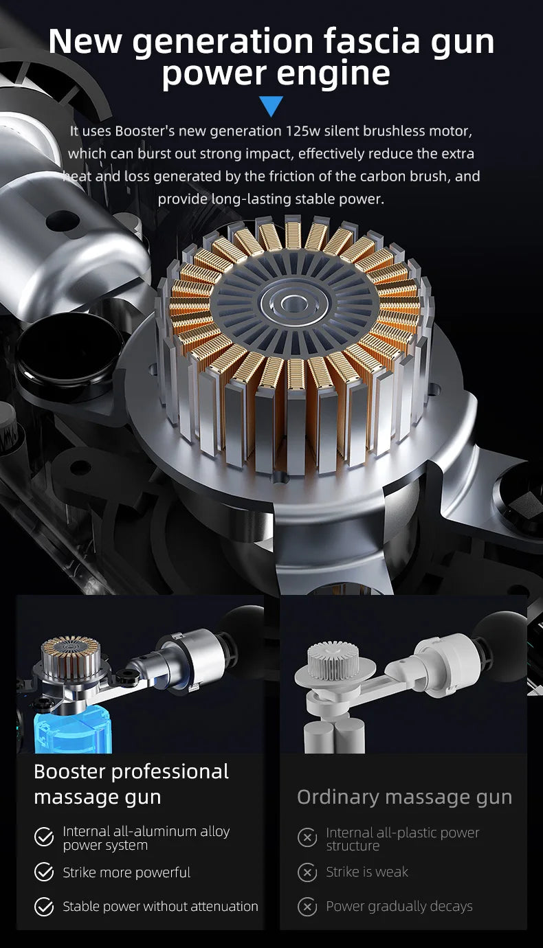 Booster Electric Massage Gun – Smart Fascia Muscle Relaxation