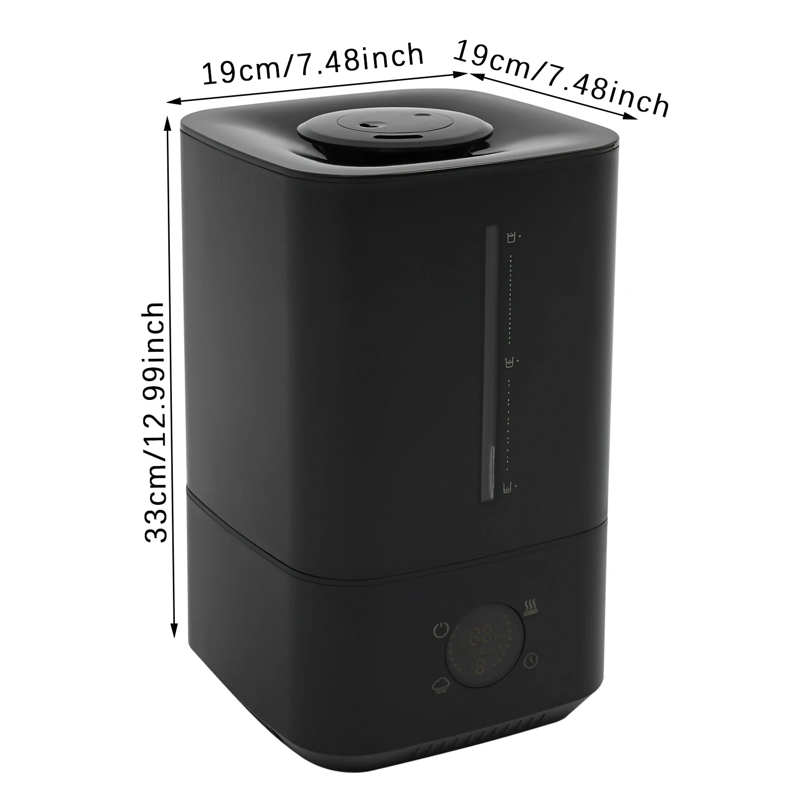 6L Touch Control Humidifier – Hot & Cold Mist with Adjustable Fog
