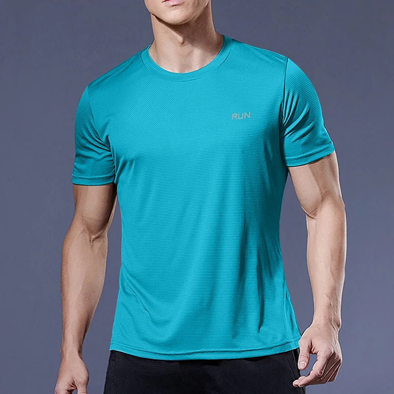 Men’s Quick Dry Gym T-Shirt – Summer Fitness & Running Top