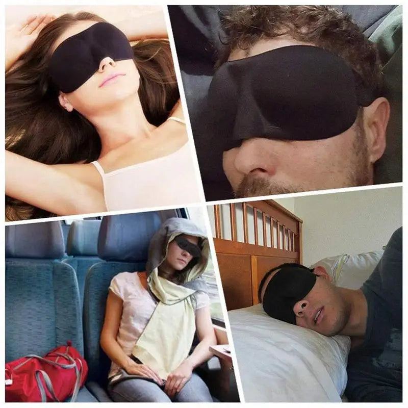 Sleep Mask for Side Sleepers – Portable Light Blocking Blindfold