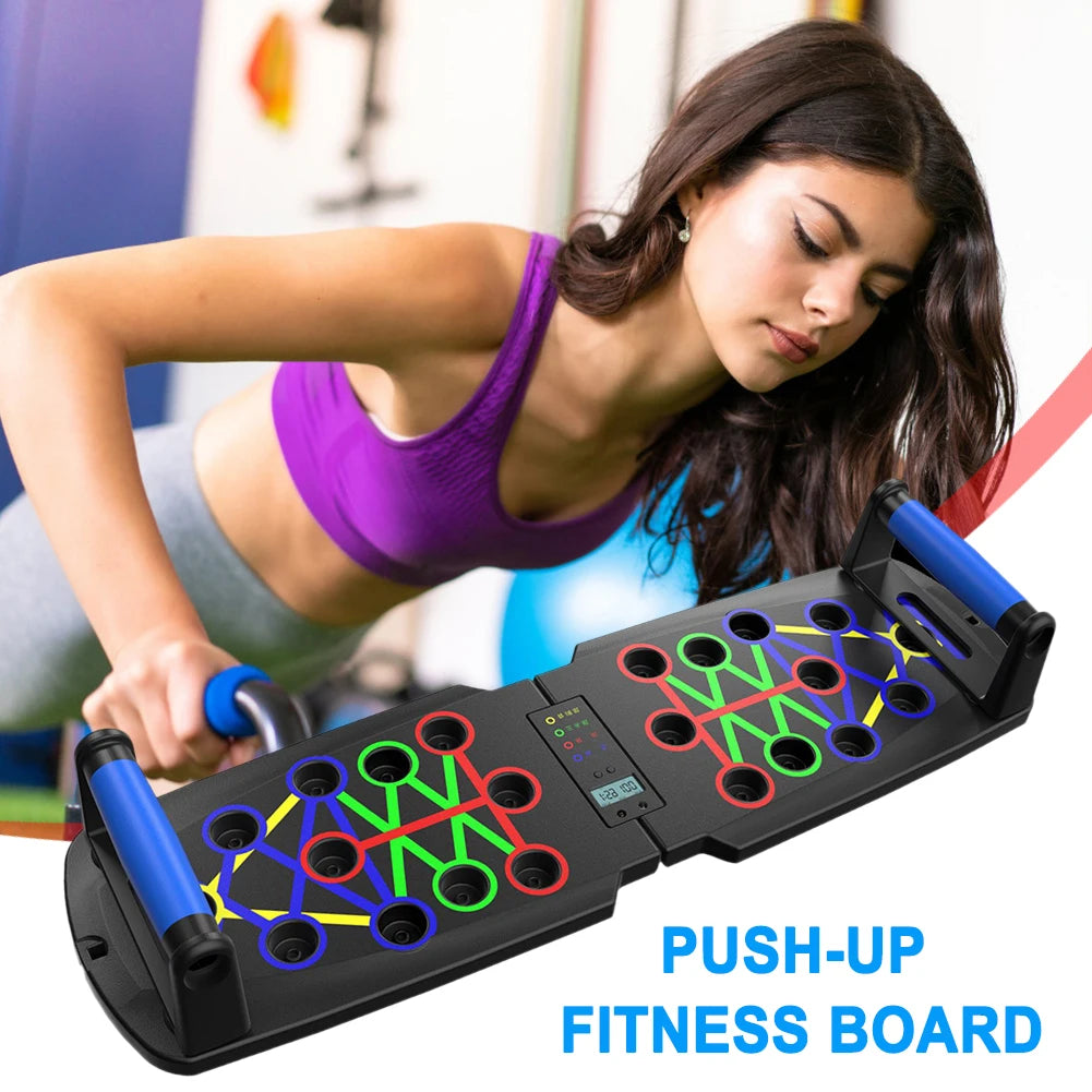 Foldable Push-Up Board – Multifunctional Portable Fitness Trainer