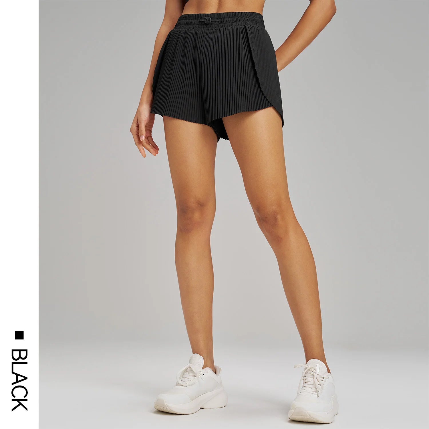 Women’s Sports Yoga Skirt Shorts – Pleated 2-in-1 Quick-Dry Fitness Pants