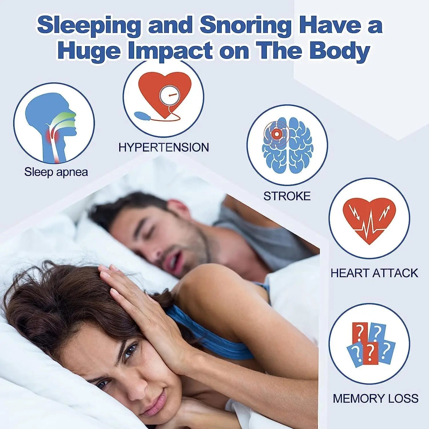 Anti-Snoring Mouth Tape & Nasal Strips – Breath Aid Sleep Device