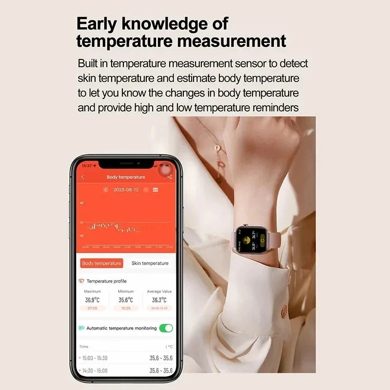 2025 ECG+PPG Smart Watch – Women’s Health & Vital Signs Tracker