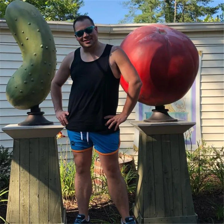 Men’s Summer Fitness Shorts – Breathable Mesh Running Pants