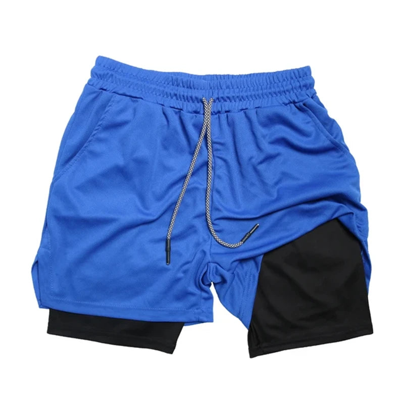 Men’s Multi-Pocket Fitness & Running Shorts – Casual Beach & Sports