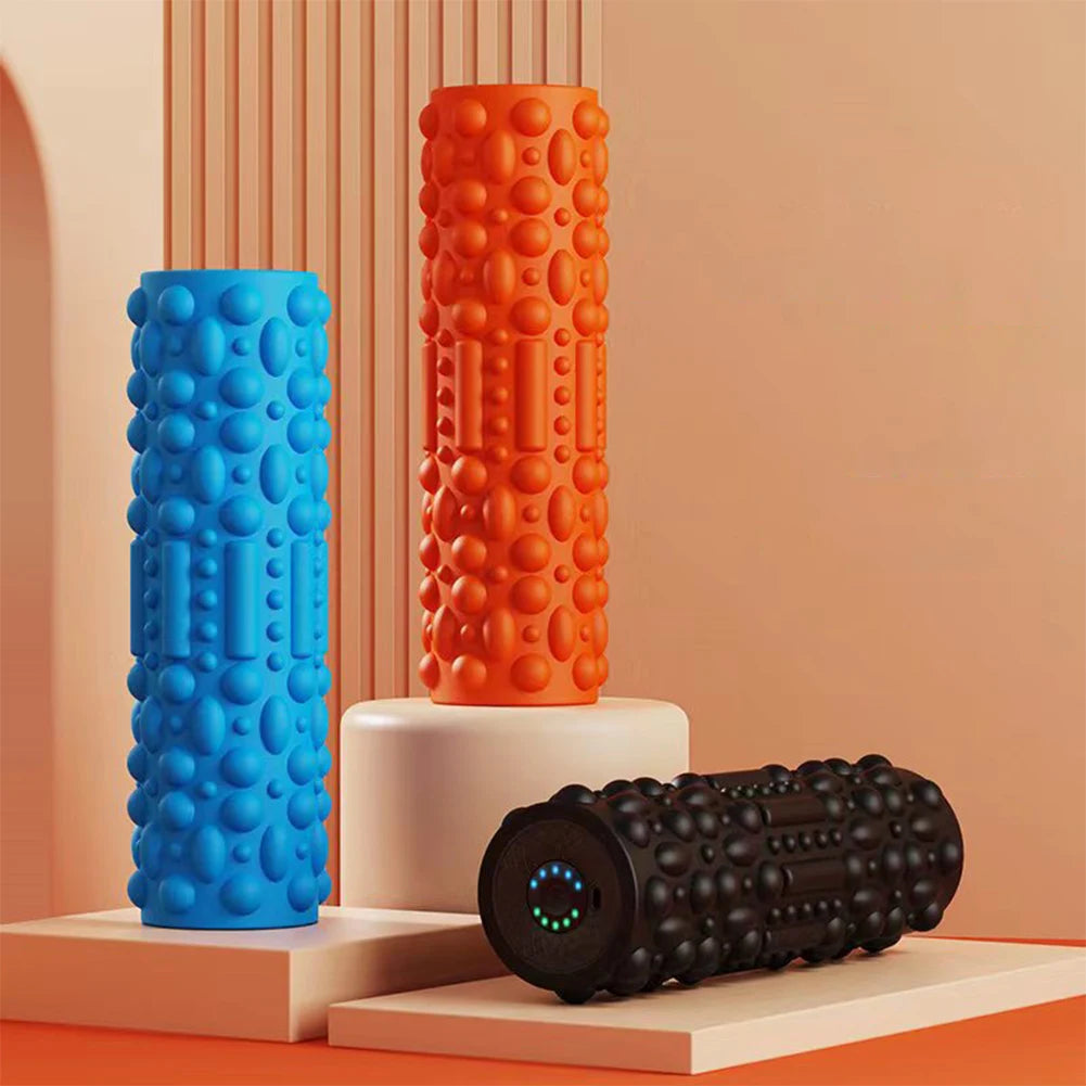 Electric Vibrating Foam Roller – Rechargeable 5-Mode Muscle Massager