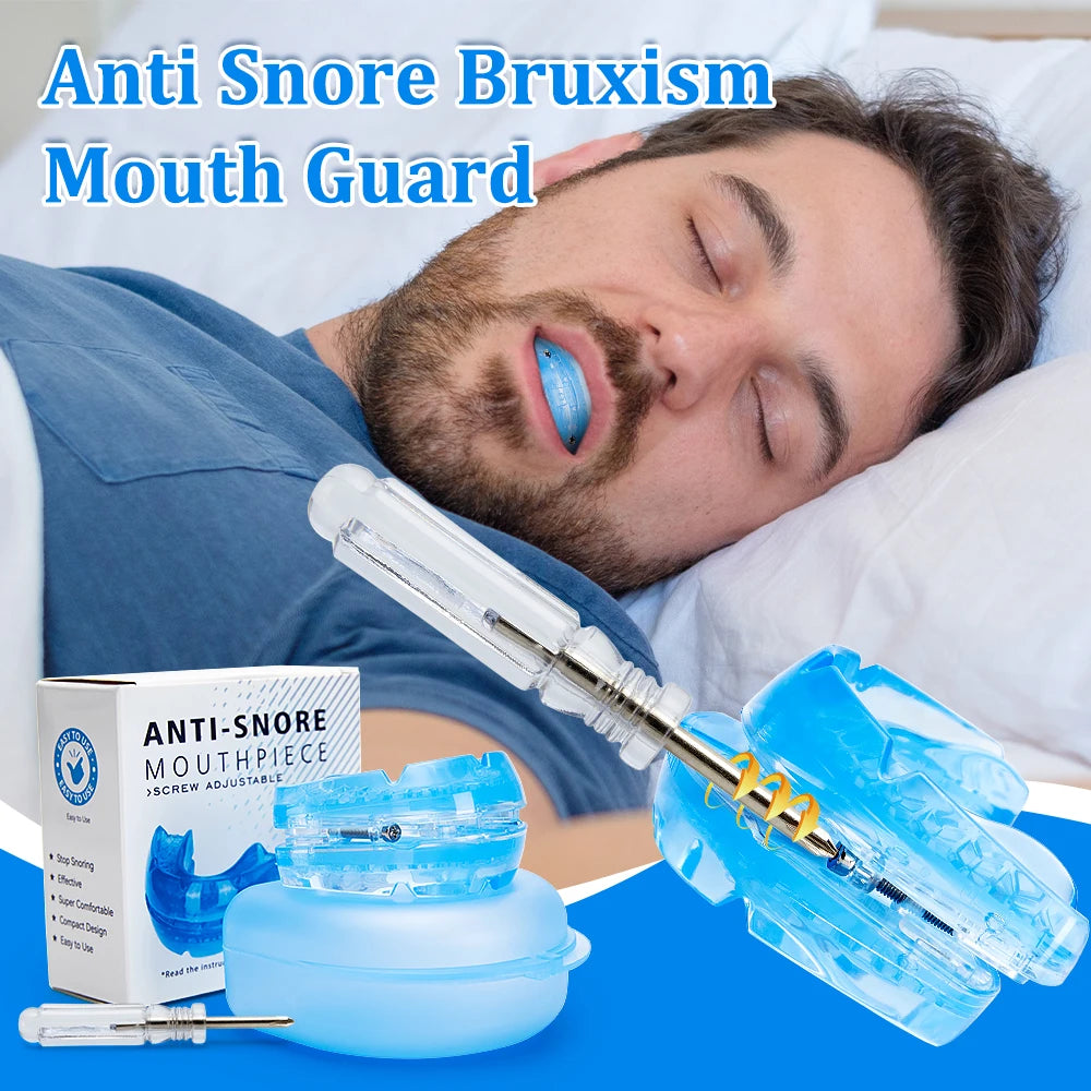 Anti-Snore Bruxism Mouth Guard – Sleep Apnea & Teeth Grinding Aid