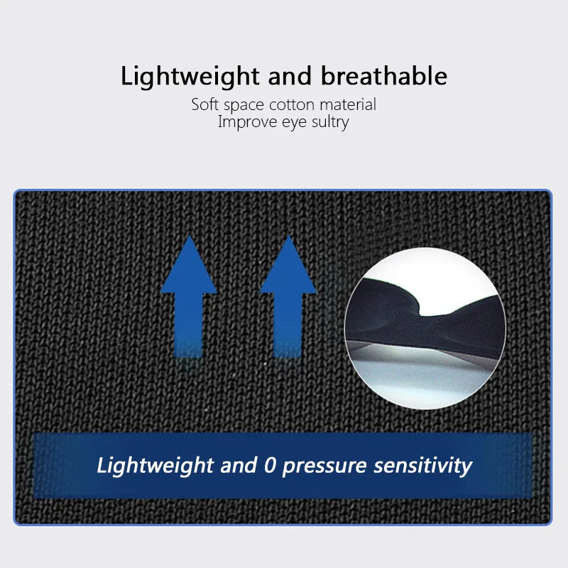 Sleep Mask for Side Sleepers – Portable Light Blocking Blindfold