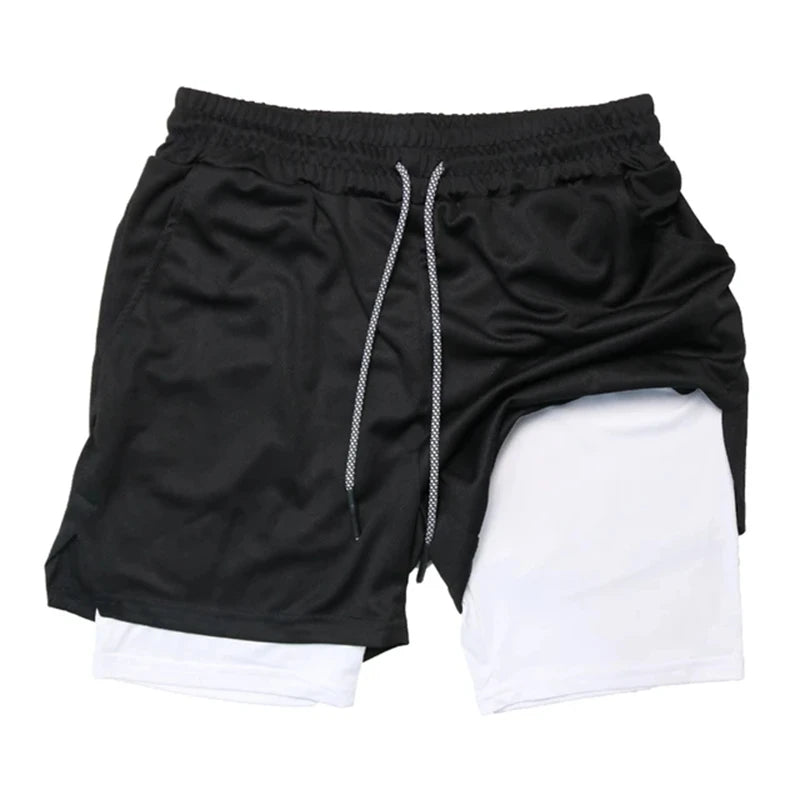 Men’s Multi-Pocket Fitness & Running Shorts – Casual Beach & Sports