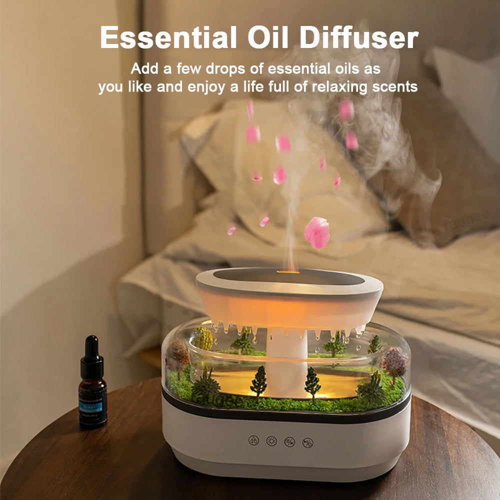 Aroma Humidifier with Raindrop Design