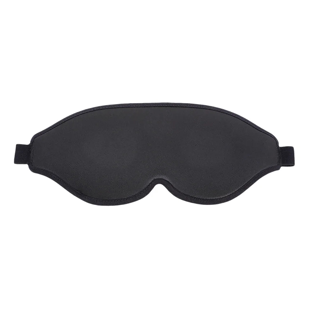 3D Contoured Sleep Mask with Adjustable Strap – Soft Blackout Eye Mask for Men & Women