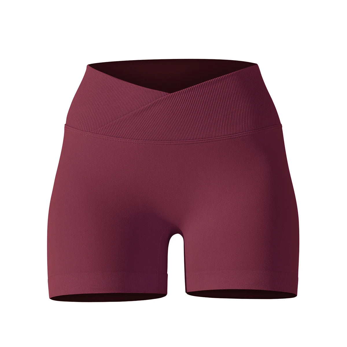 Women’s High Waist Crossover Yoga Shorts