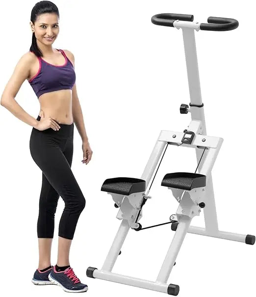 Adjustable Stair Stepper – Dual Hydraulic with Fitness Tracking