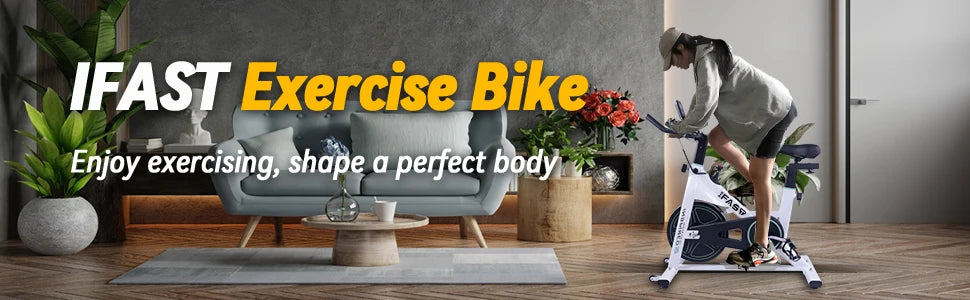 Home Exercise Bike – Indoor Cycling with LCD Display & Comfort Seat