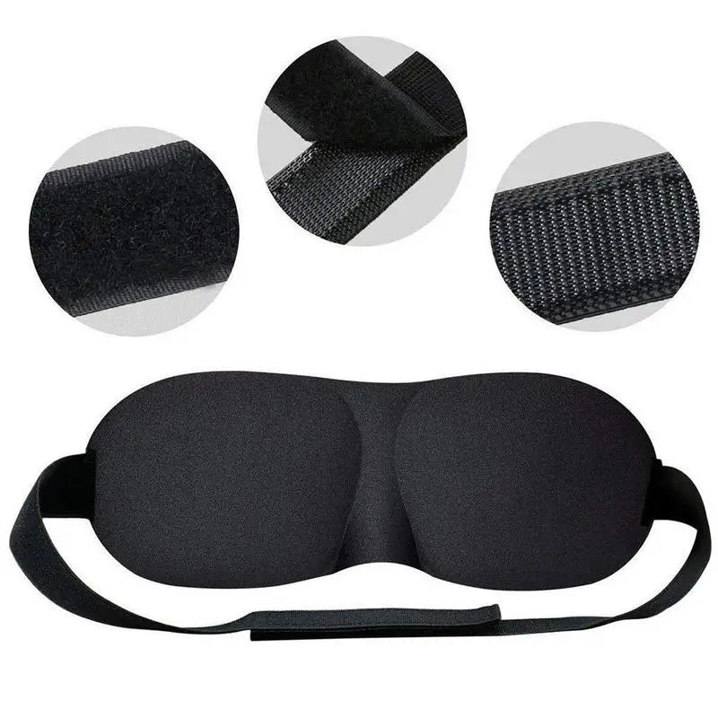 Sleep Mask for Side Sleepers – Portable Light Blocking Blindfold