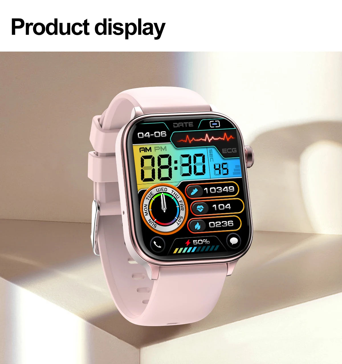 2025 ECG+PPG Smart Watch – Women’s Health & Vital Signs Tracker