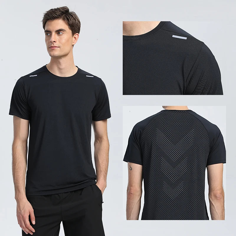 Men’s Quick Dry Running T-Shirt – Breathable Sports & Gym Top
