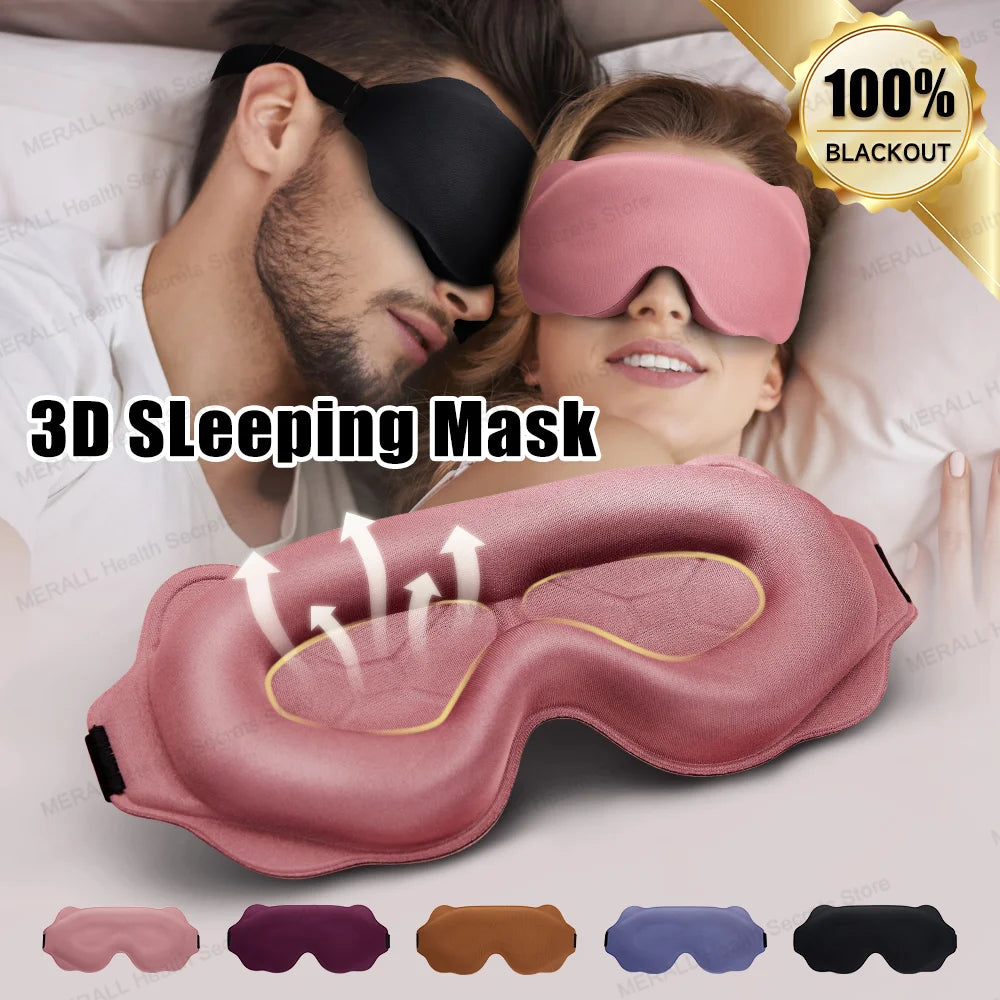 3D Memory Foam Sleep Mask – Light Blocking Eyeshade