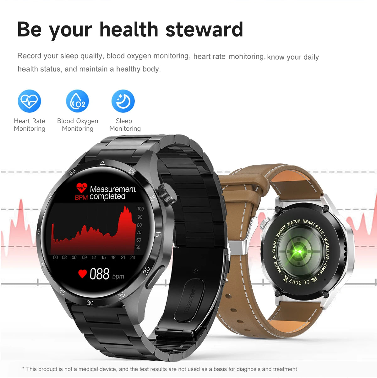 GT5 PRO GPS Sports Smartwatch with AMOLED HD Display & Bluetooth Call